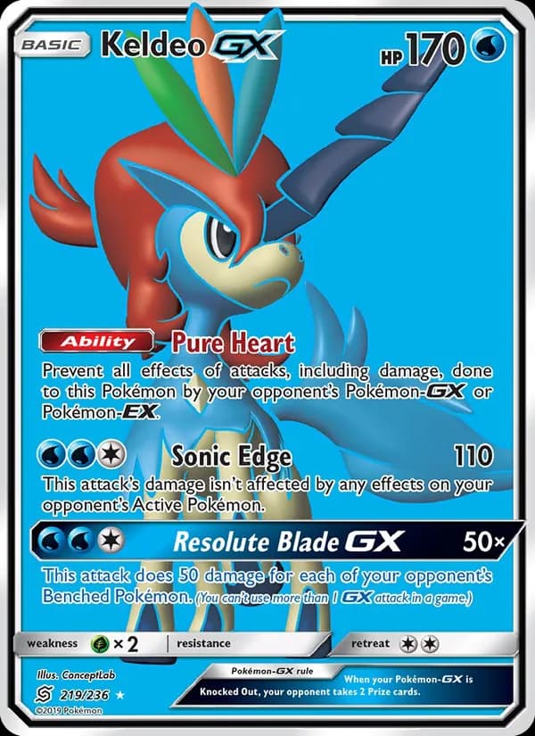 Keldeo GX 219/236, Unified Minds