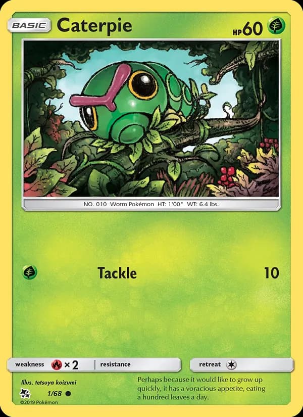 Caterpie 1/68, Hidden Fates