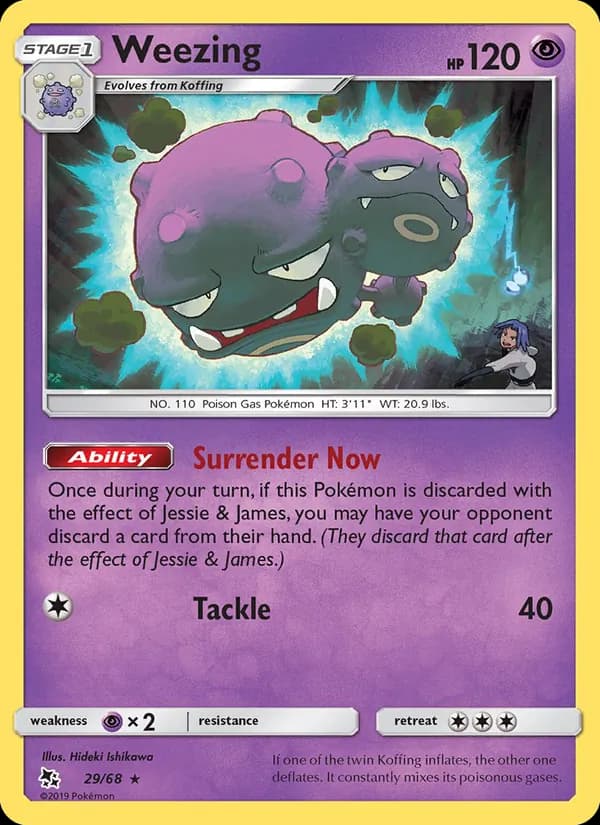 Weezing 29/68, Hidden Fates