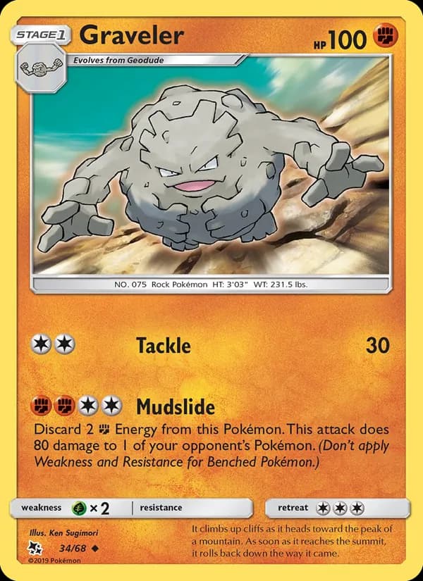 Graveler 34/68, Hidden Fates