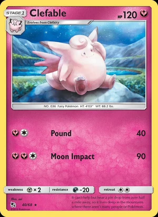 Clefable 40/68, Hidden Fates