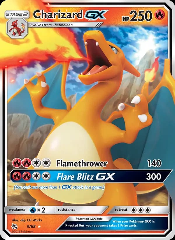 Charizard GX 9/68, Hidden Fates