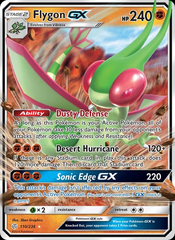 Flygon GX 110/236, Cosmic Eclipse