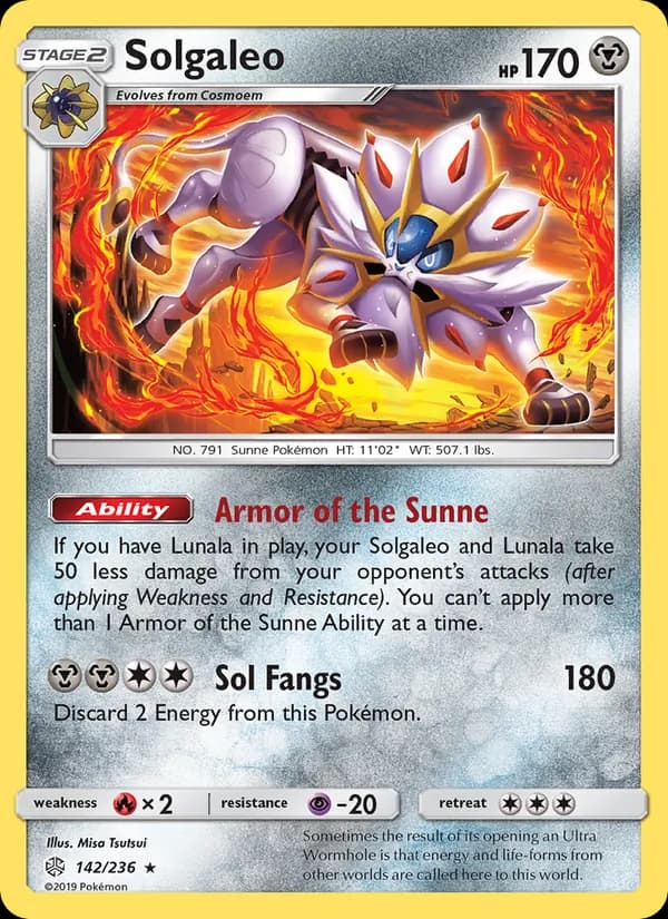 Solgaleo 142/236, Cosmic Eclipse