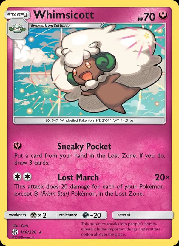 Whimsicott 148/236, Cosmic Eclipse