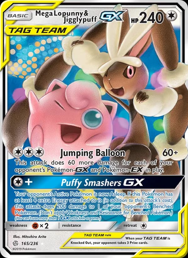 Mega Lopunny & Jigglypuff GX 165/236, Cosmic Eclipse