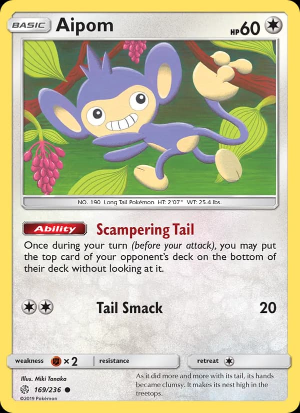 Aipom 169/236, Cosmic Eclipse