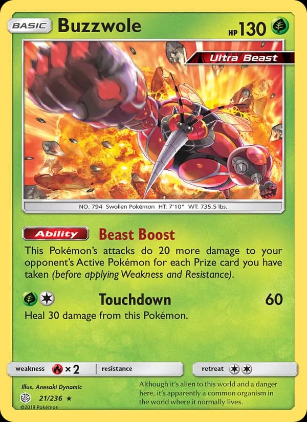 Buzzwole 21/236, Cosmic Eclipse