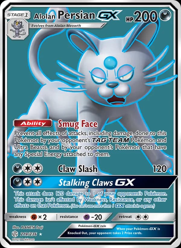 Alolan Persian GX 219/236, Cosmic Eclipse