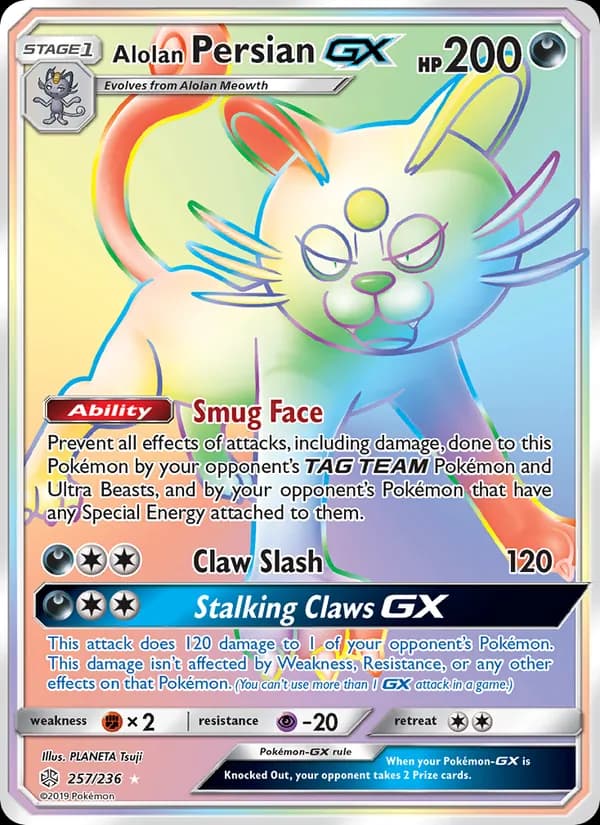 Alolan Persian GX 257/236, Cosmic Eclipse