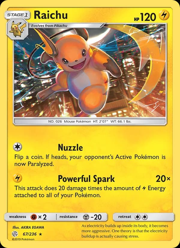 Raichu 67/236, Cosmic Eclipse