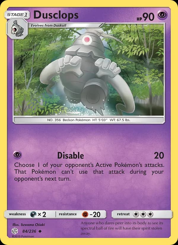 Dusclops 84/236, Cosmic Eclipse