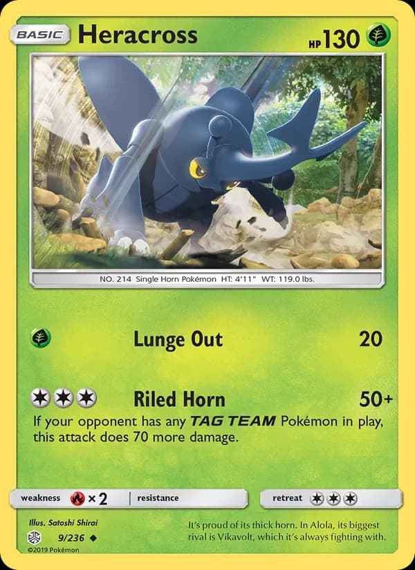 Heracross 9/236, Cosmic Eclipse