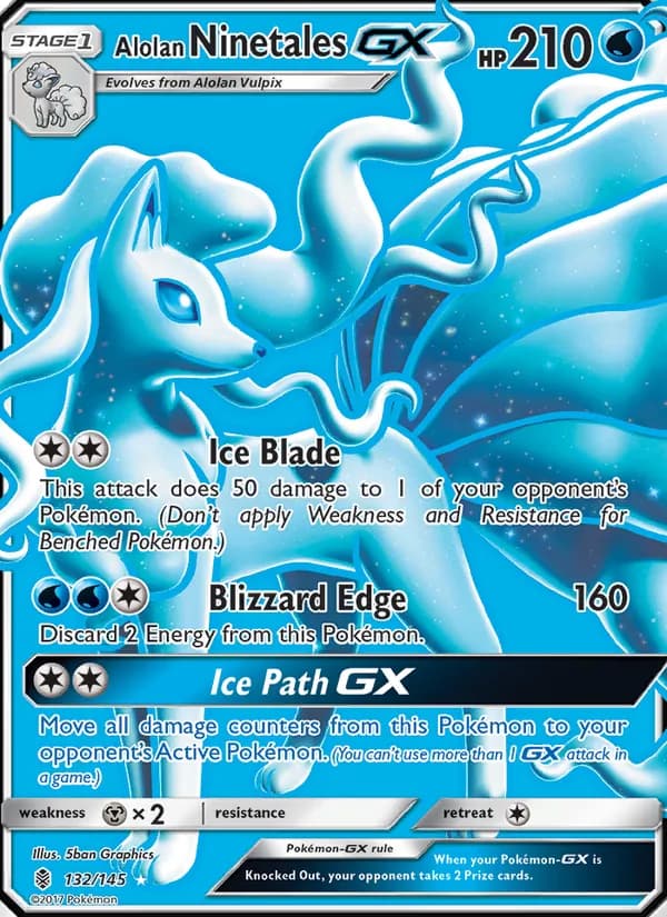 Alolan Ninetales GX 132/145, Guardians Rising