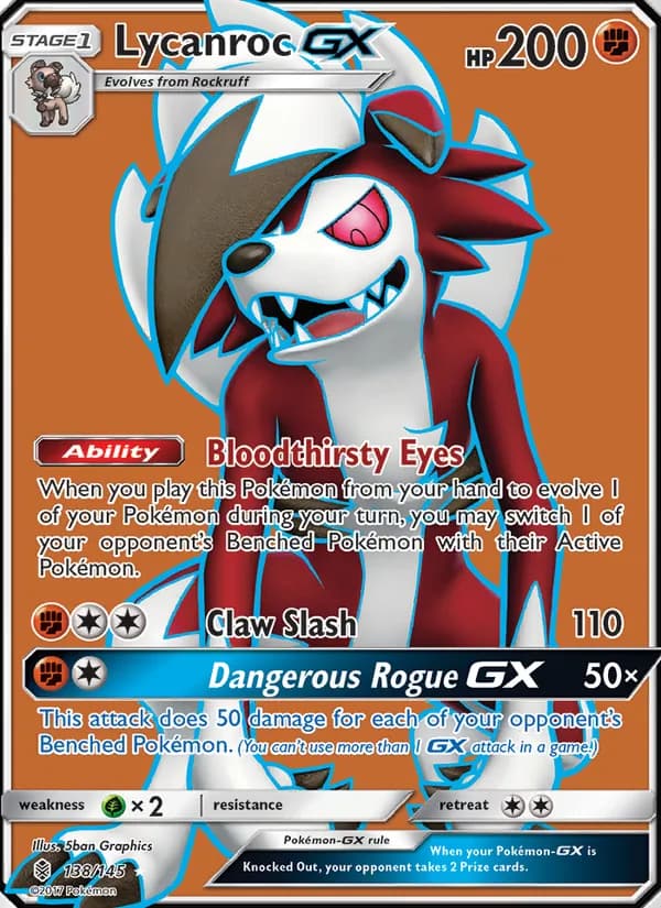 Lycanroc GX 138/145, Guardians Rising