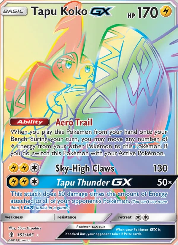 Tapu Koko GX 153/145, Guardians Rising