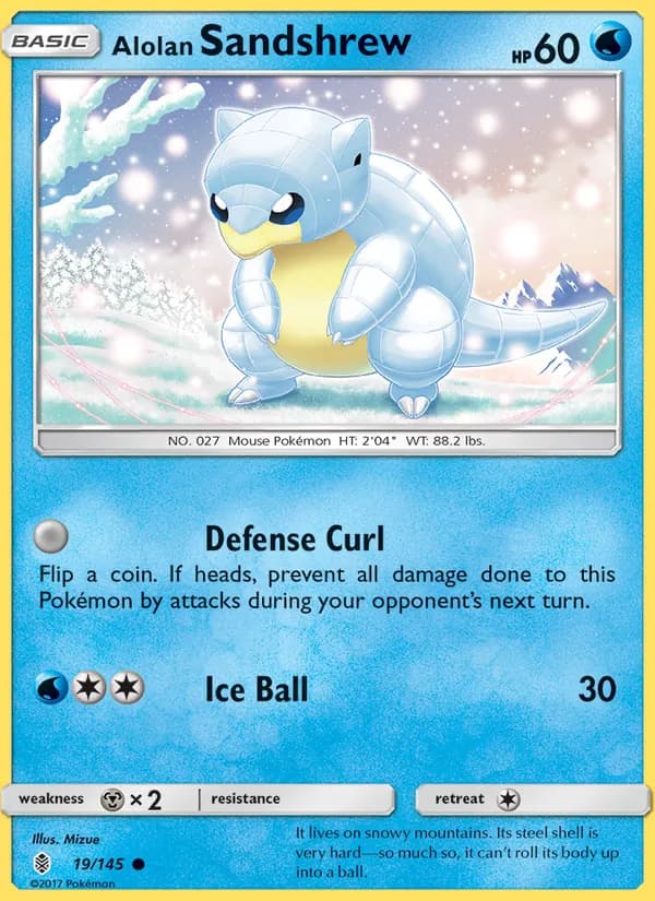 Alolan Sandshrew 19/145, Guardians Rising