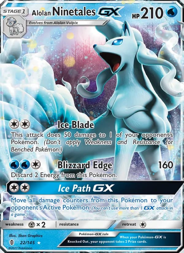 Alolan Ninetales GX 22/145, Guardians Rising
