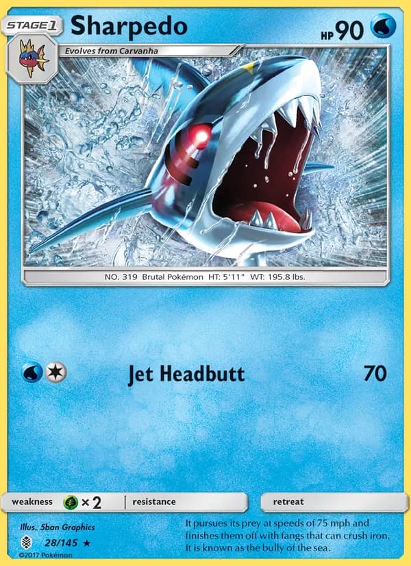Sharpedo 28/145, Guardians Rising