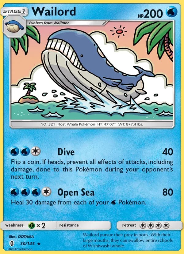 Wailord 30/145, Guardians Rising