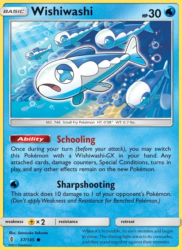 Wishiwashi 37/145, Guardians Rising