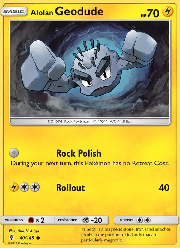 Alolan Geodude 40/145, Guardians Rising