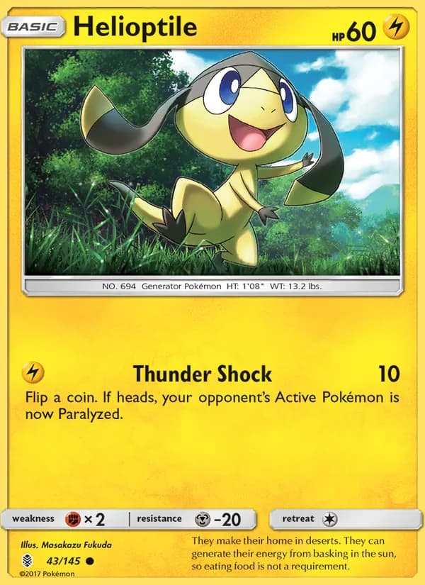 Helioptile 43/145, Guardians Rising