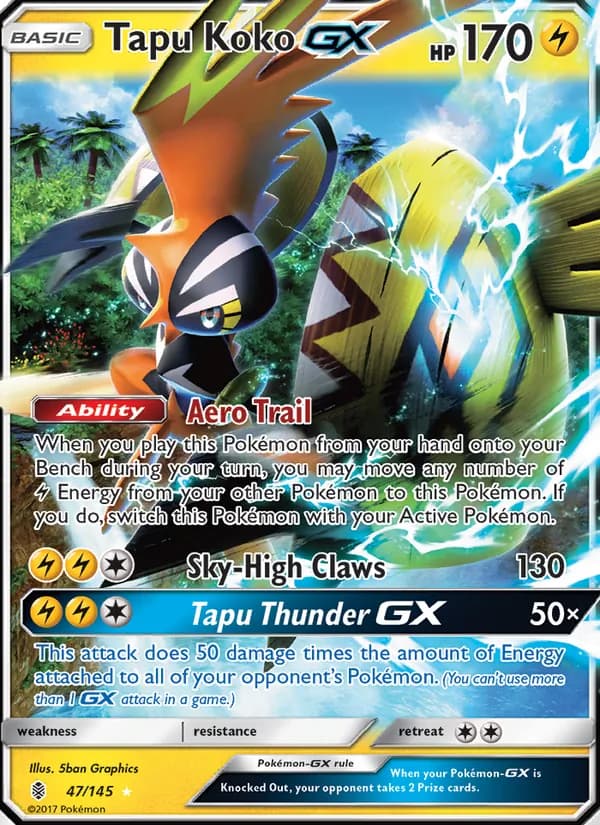 Tapu Koko GX 47/145, Guardians Rising