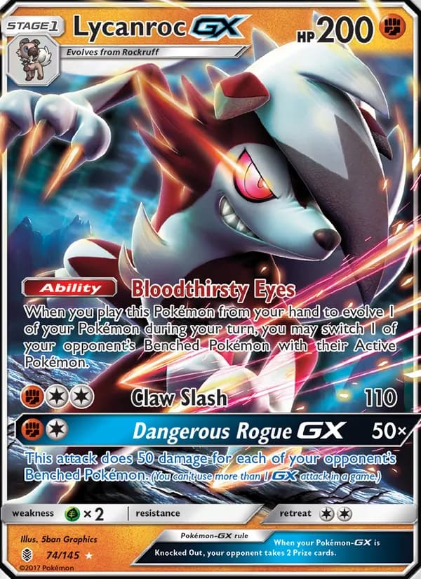 Lycanroc GX 74/145, Guardians Rising
