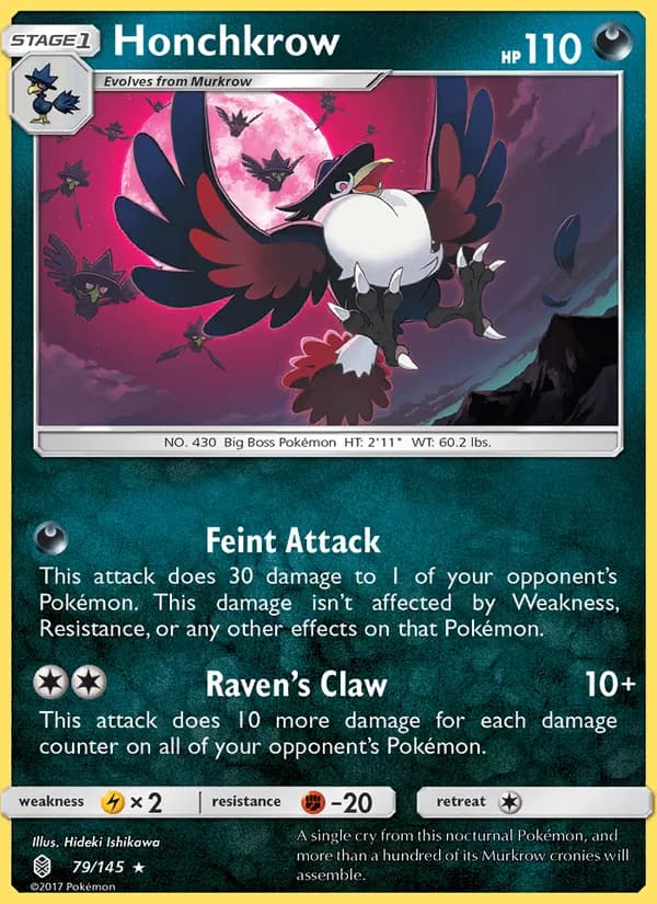 Honchkrow 79/145, Guardians Rising