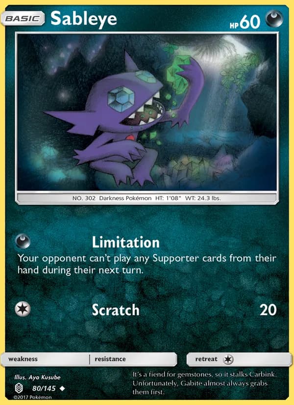 Sableye 80/145, Guardians Rising