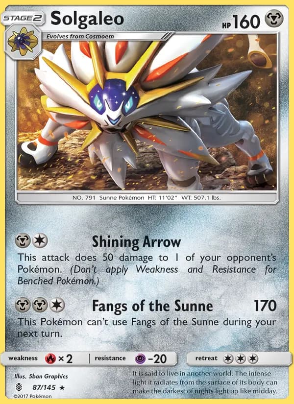 Solgaleo 87/145, Guardians Rising