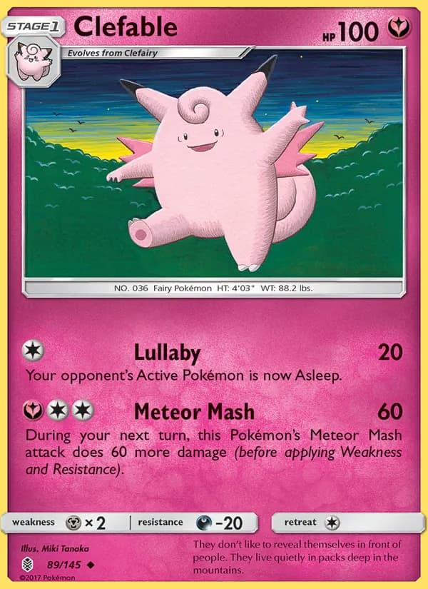 Clefable 89/145, Guardians Rising