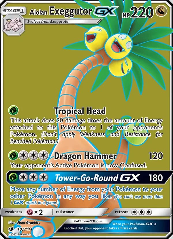 Alolan Exeggutor GX 107/111, Crimson Invasion
