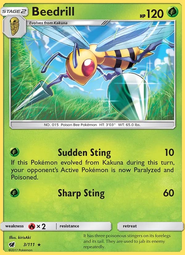 Beedrill 3/111, Crimson Invasion