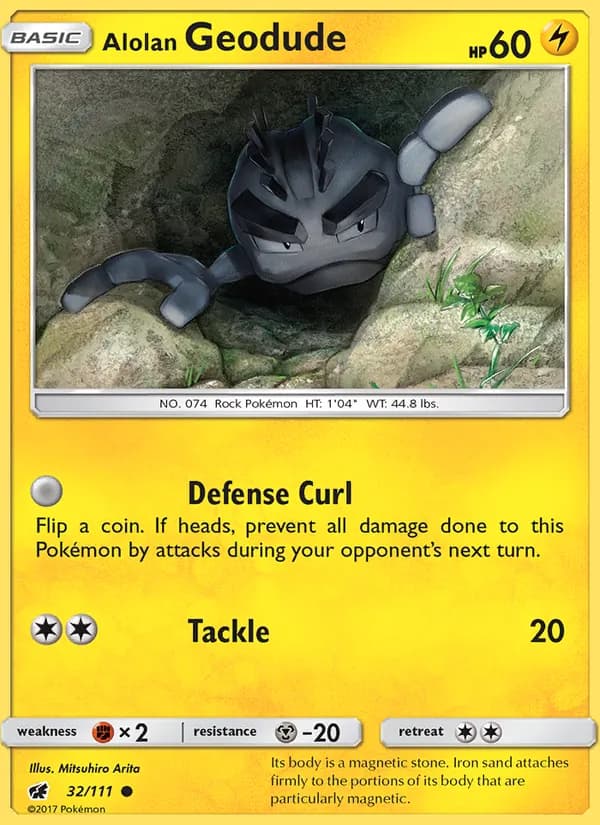 Alolan Geodude 32/111, Crimson Invasion