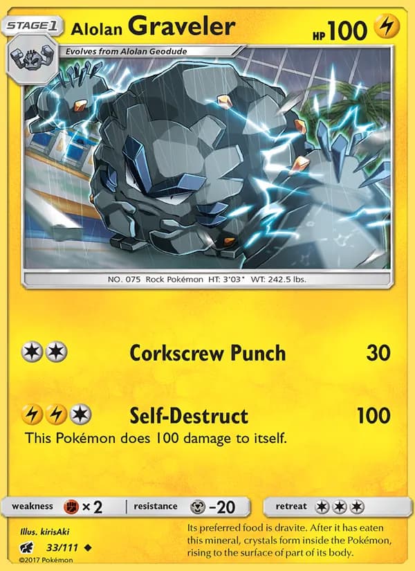 Alolan Graveler 33/111, Crimson Invasion