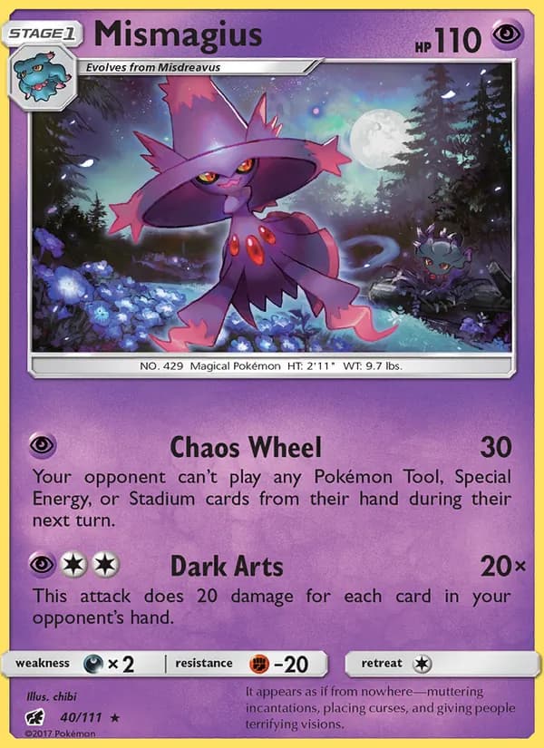 Mismagius 40/111, Crimson Invasion
