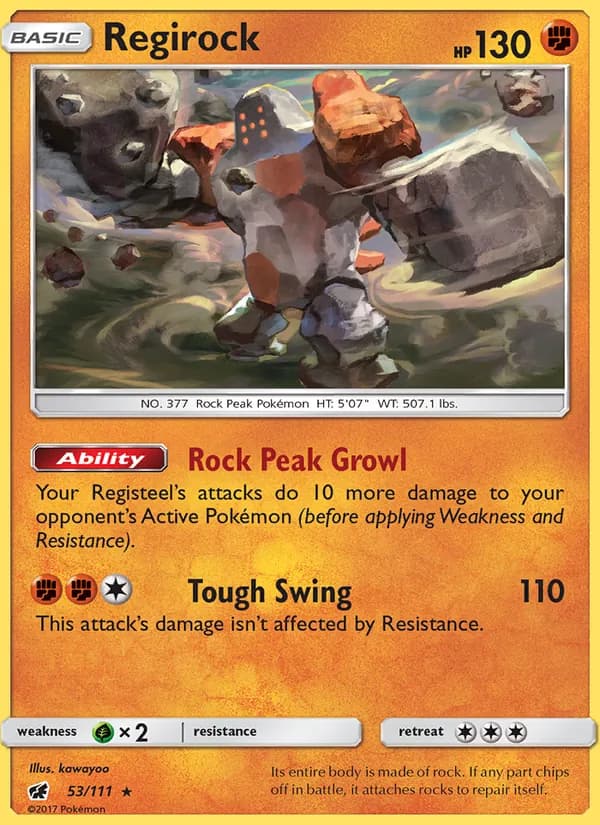 Regirock 53/111, Crimson Invasion