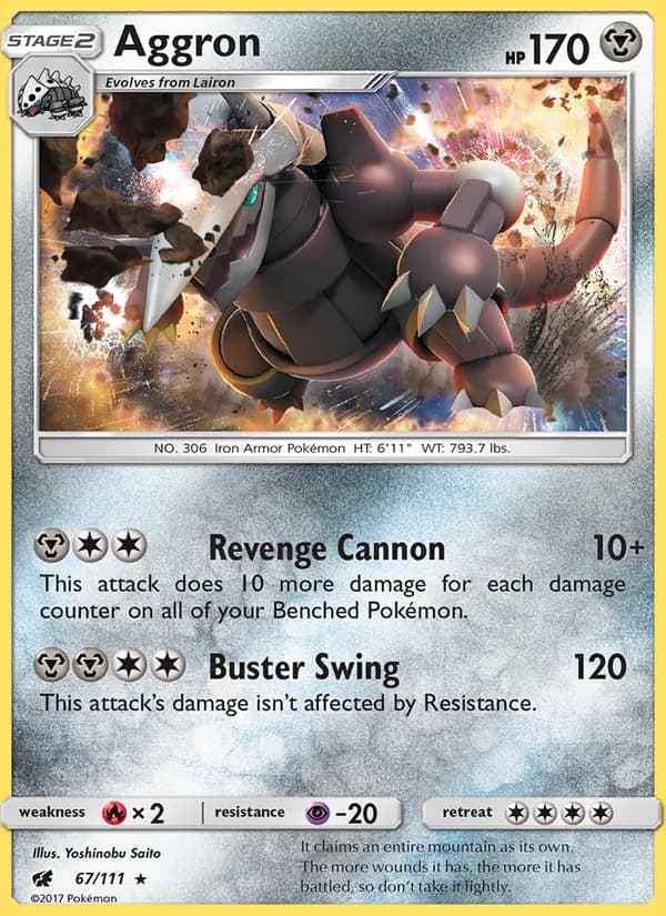Aggron 67/111, Crimson Invasion