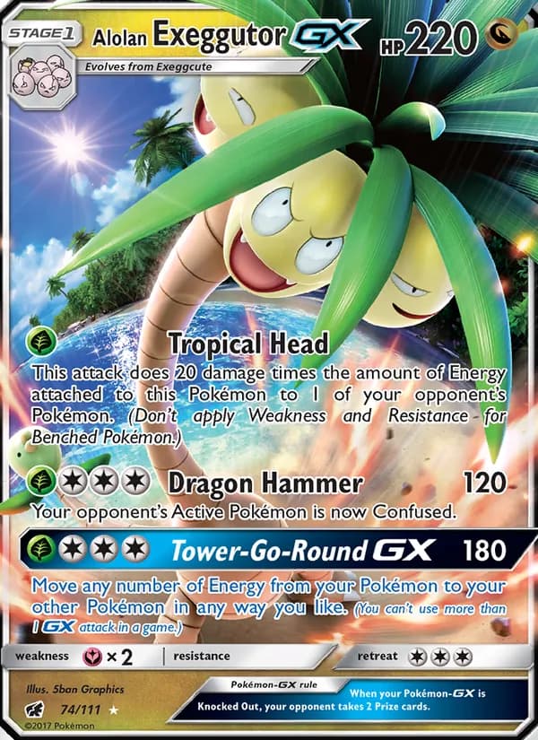 Alolan Exeggutor GX 74/111, Crimson Invasion