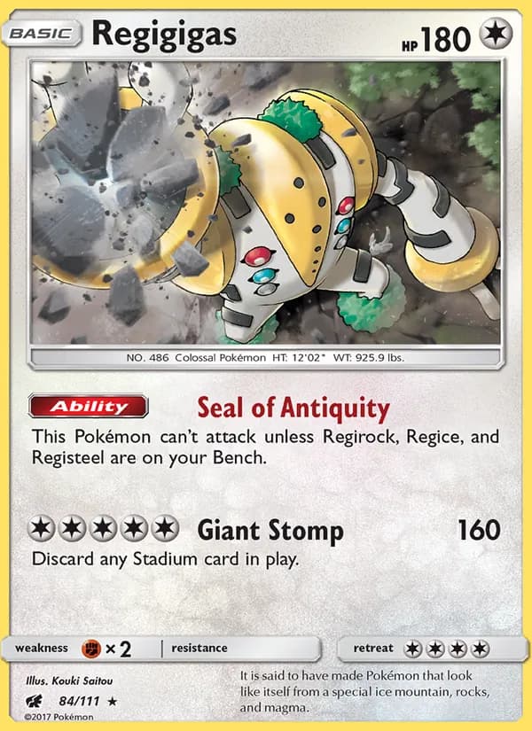 Regigigas 84/111, Crimson Invasion