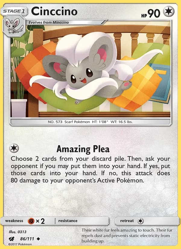 Cinccino 86/111, Crimson Invasion
