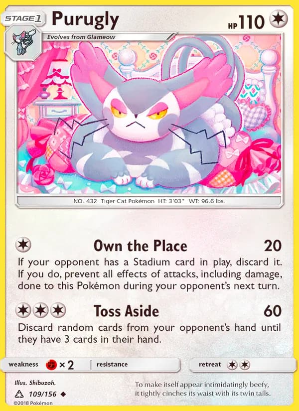Purugly 109/156, Ultra Prism