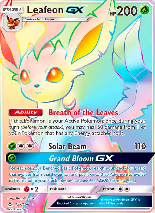 Leafeon GX 157/156, Ultra Prism