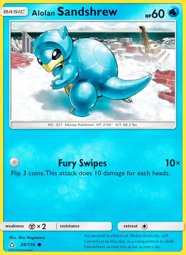 Alolan Sandshrew 28/156, Ultra Prism
