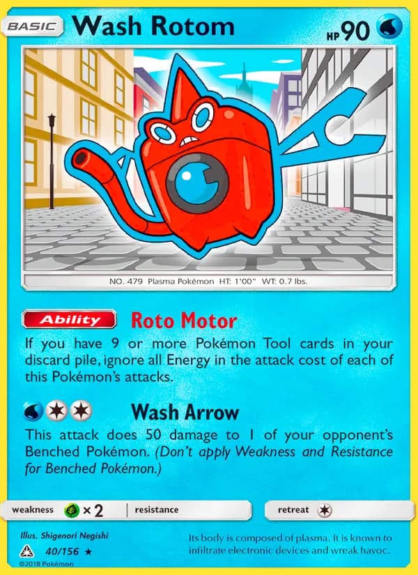 Wash Rotom 40/156, Ultra Prism