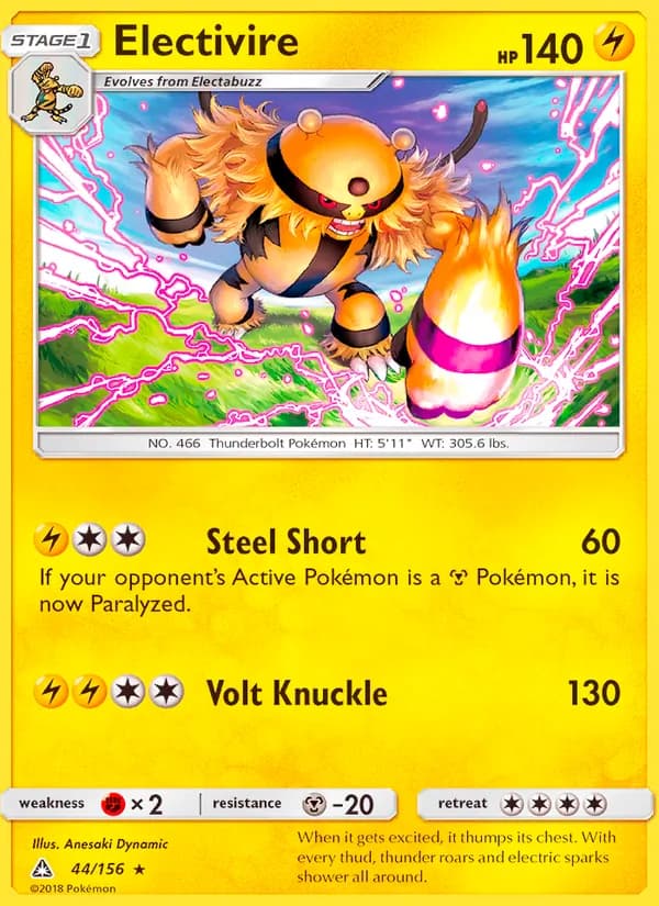 Electivire 44/156, Ultra Prism
