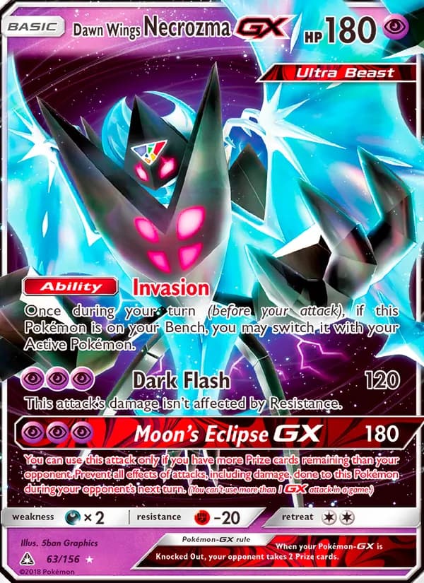 Dawn Wings Necrozma GX 63/156, Ultra Prism