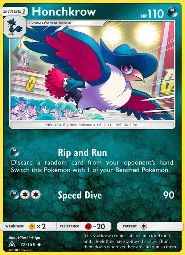 Honchkrow 72/156, Ultra Prism